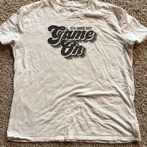 Maurices White 'Game On' Short Sleeve Tee